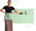 MEEMA Chef Waist Apron Cotton Fabric |Washable & Breathable Waitress & Server by MEEMA