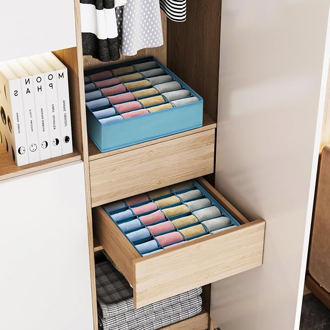 Joyoldelf Sock Organizer Drawer Organizer - Image 6
