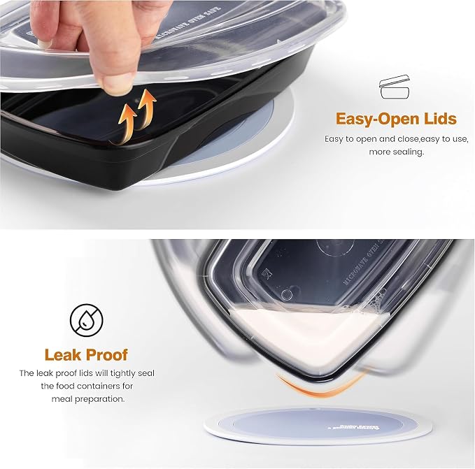 Glotoch Meal Prep Containers 1-Compartment - Image 2