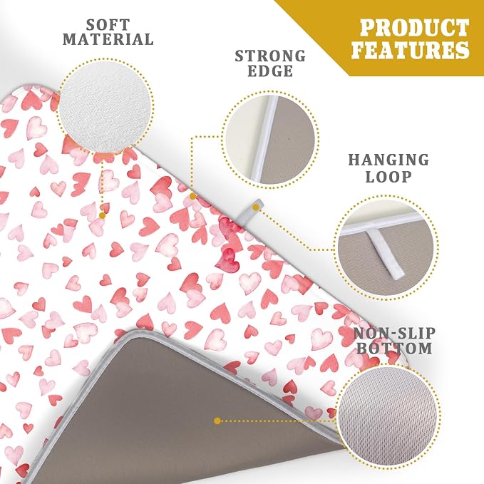Valentine’s Day Dish Drying Mat - Image 3