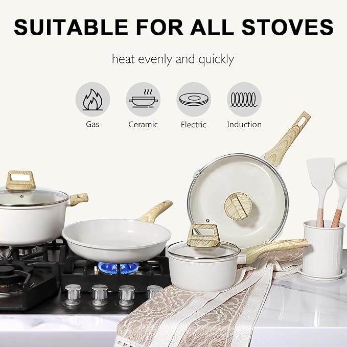 GiPP Ceramic Pots and Pans Set Non Stick - Image 4