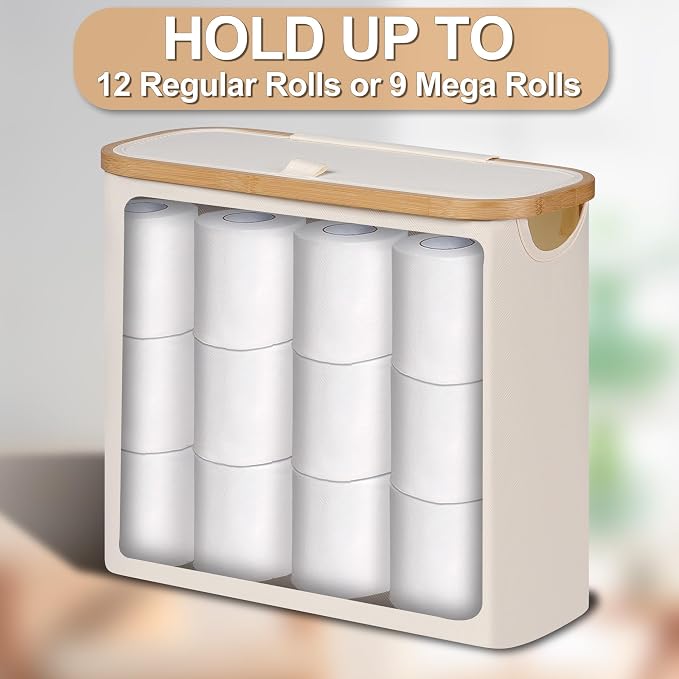 efluky Toilet Paper Basket 28L, Toilet Paper Holder - Image 4