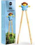 NEW - OTOTO Sal Scarecrow Salad Tongs - Wooden Tongs Set, Food Safe Toaster by OTOTO
