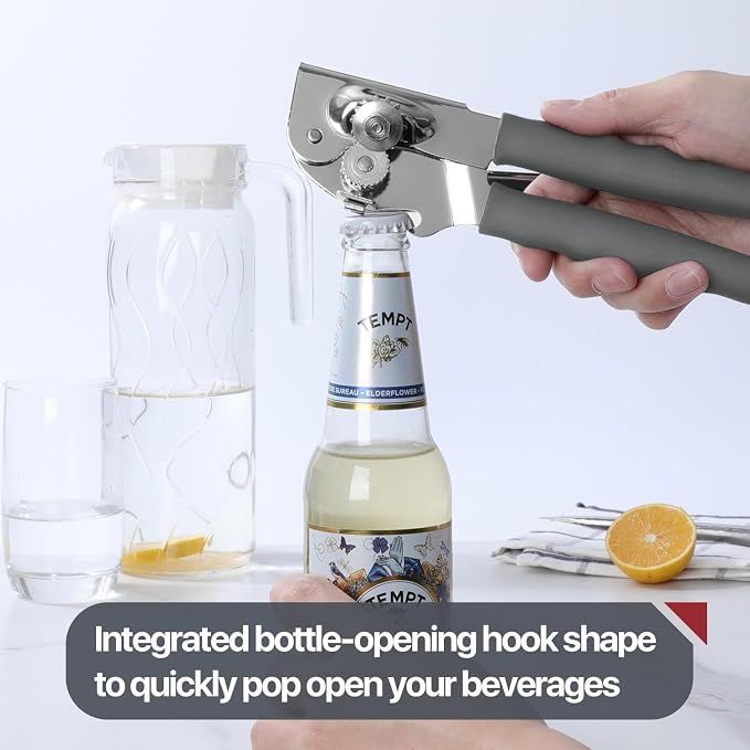Commercial Can Opener, UHIYEE Hand Crank Can Opener Manual Heavy Duty - Image 5
