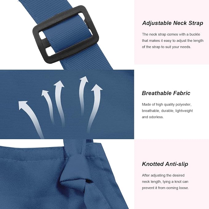 15 Pcs Adult Aprons Bulk with Pockets Adjustable Bib Chef Apron - Image 3