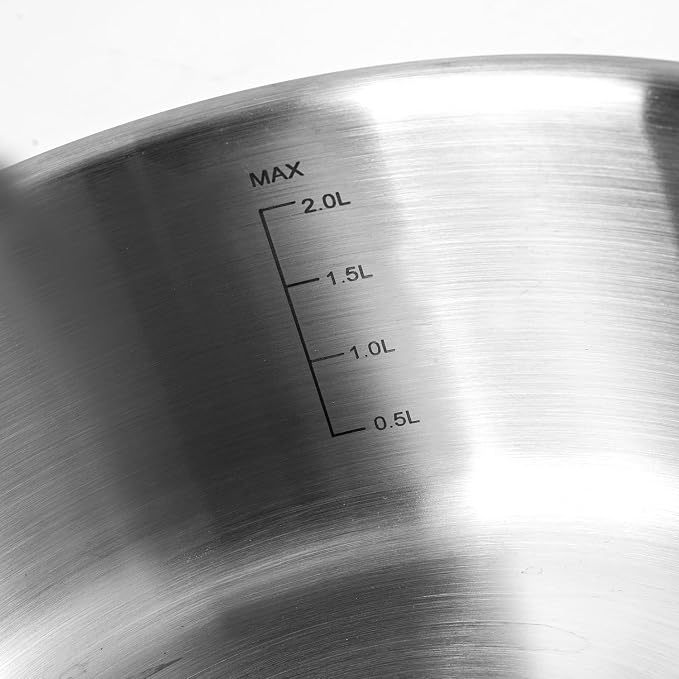 Saucepan Set with Lids, 3-Ply Stainless Steel 1.5QT and 3QT Cooking Pot - Image 3