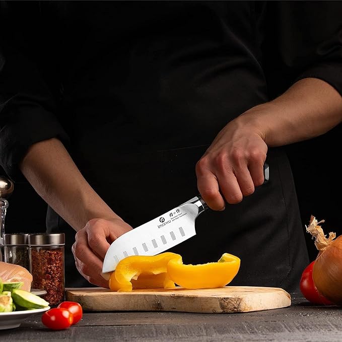imarku Santoku Knife Chef Knife 5 inch Ultra Sharp Asian Knife Japanese Chef - Image 8