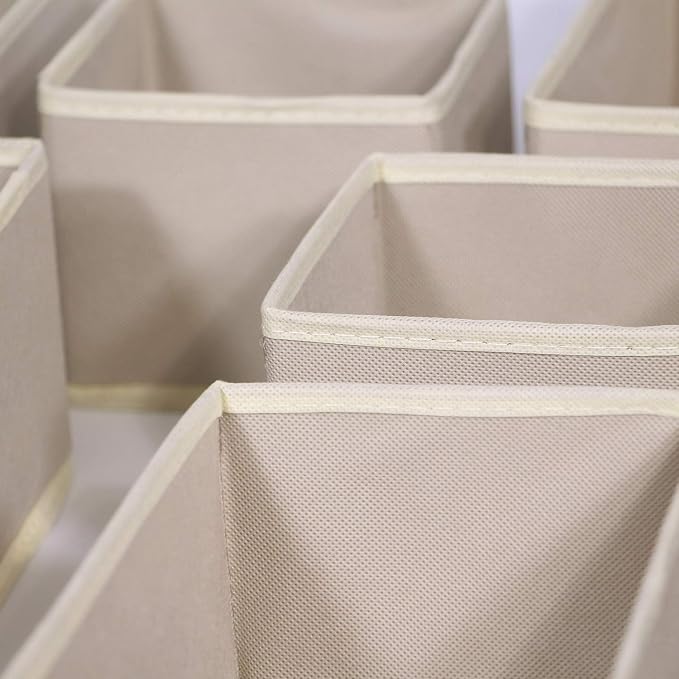 DIOMMELL 12 Pack Foldable Cloth Storage Box Closet Dresser Drawer Organizer - Image 5