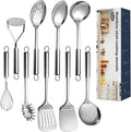 9 Pcs Cooking Utensils Set, Stainless Steel Kitchen Utensils, Heat Resistant by Unknown