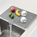 Silicone Dish Drying Mat 23x17, Food-Grade Silicone, Easy Clean Pad by SCYFREID