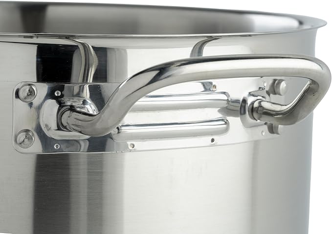 Winco Heavy-Duty Stainless Steel Stock Pot - Image 3