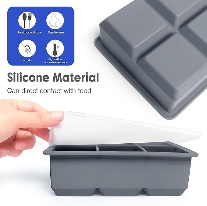 Excnorm Silicone Ice Cube Trays 3 Pack - Image 7