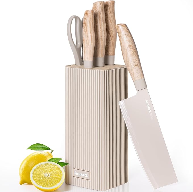 Astercook Knife Set, 6-Piece Kitchen Knife Set by Astercook