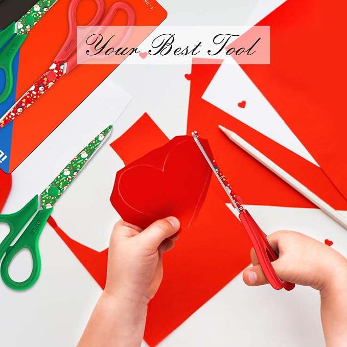 iBayam All Purpose Scissors for Construction Scrapbook Kraft Craft Paper - Image 6