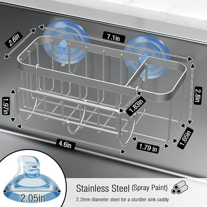 3-in-1 Kitchen Sink Caddy Organizer - Image 4
