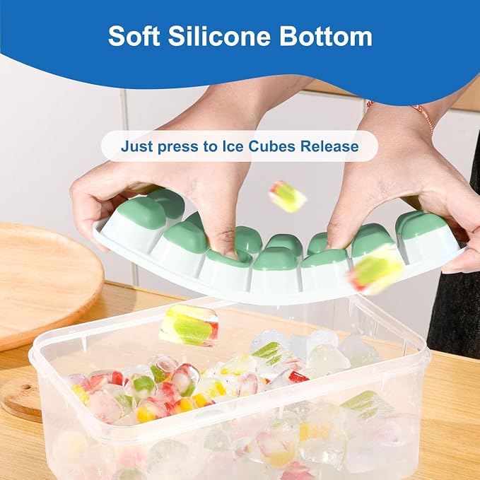 Ice Cube Tray, Ice Cube Trays for Freezer 5 Pack - Image 4