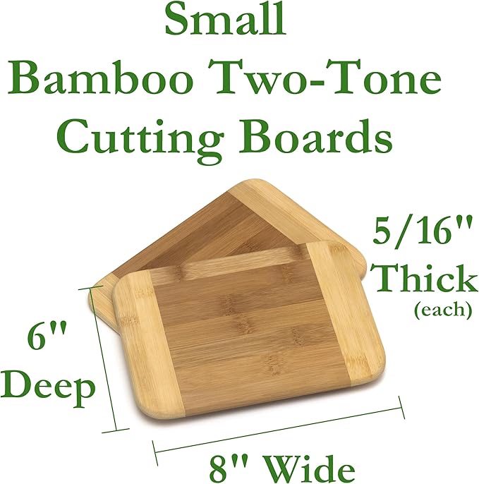 Lipper International Bamboo Wood Two-Tone Kitchen Cutting and Serving Board - Image 2