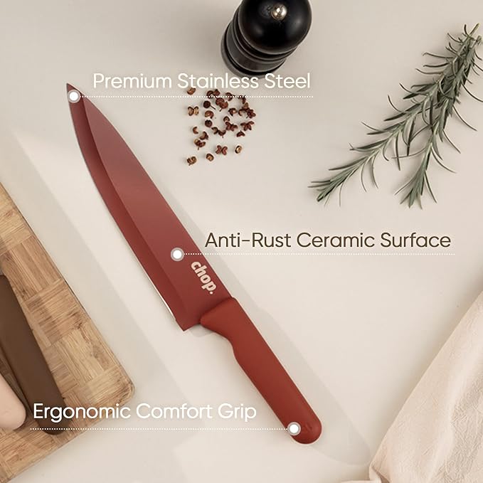 CAROTE Knife Set, 6 Stainless Steel Knives - Image 4