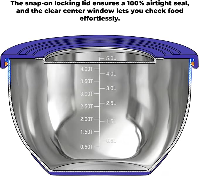 KITEISCAT Stainless Steel Mixing Bowls - Image 4