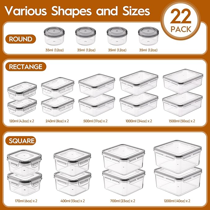 44 PCS Food Storage Containers - Image 2