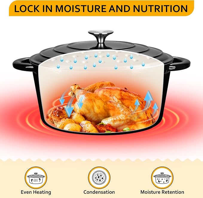 Velaze 7.5 QT Dutch Oven Pot - Image 3