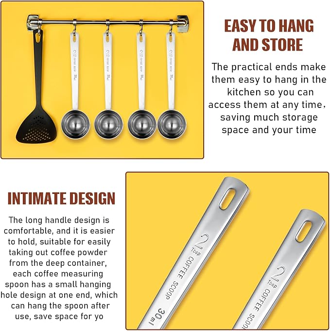 Geiserailie 4 Pcs 2 Tablespoon Scoops - Image 4