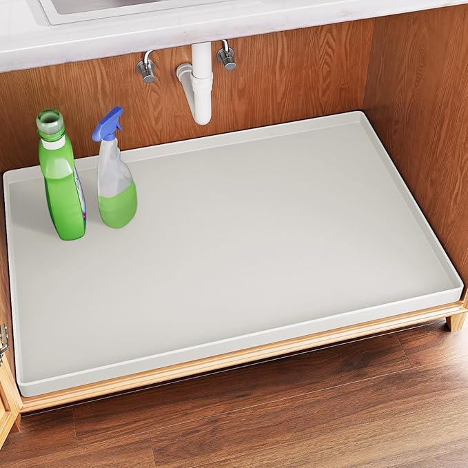 FLATO Waterproof Under Sink Mat 31" x 19" Shelf Liner by Unknown