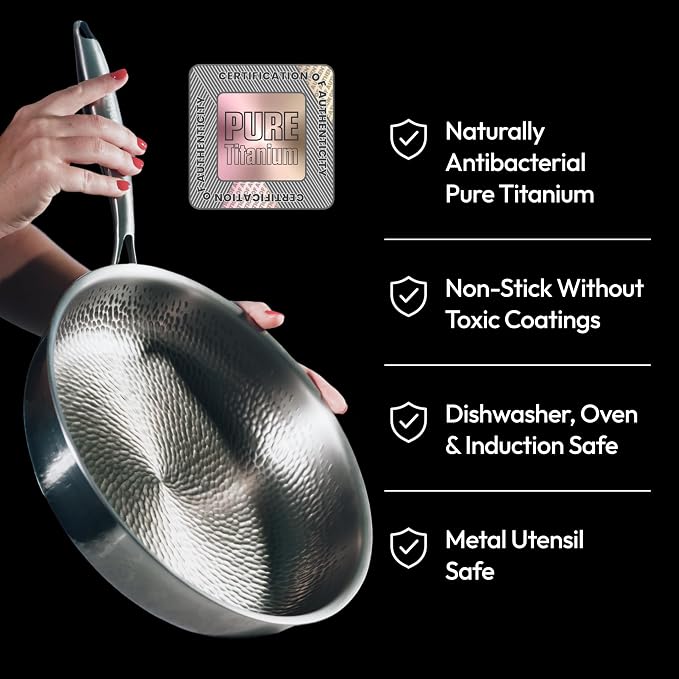 Plateful Titanium Pan For Cooking 12" - Image 2