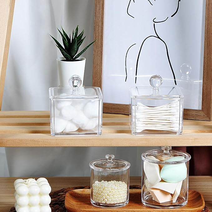 SheeChung Modern Square Acrylic Qtip Holder - Image 7