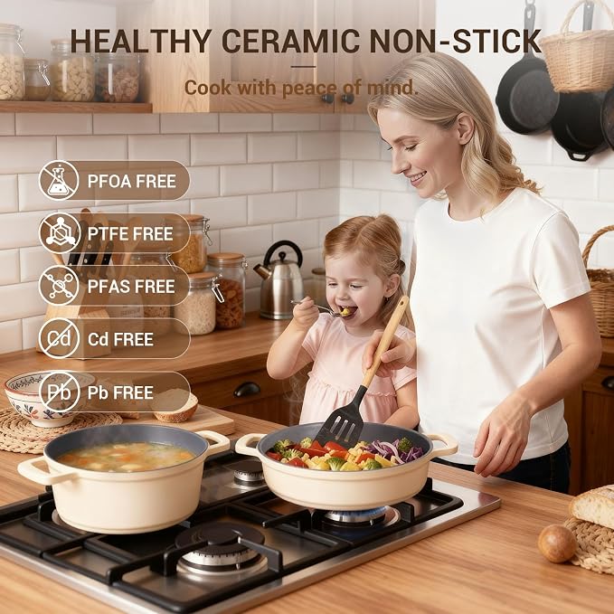 Ammeloo 8-Piece Non Stick Stock Pot - Image 3