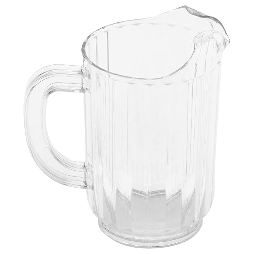 G.E.T. P-3032-1-CL-EC BPA-Free Break-Resistant Restaurant Style Plastic Pitcher - Image 4