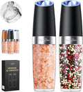 Sangcon Gravity Electric Salt and Pepper Grinder Set Shakers UPGRADED 9OZ XL by Sangcon
