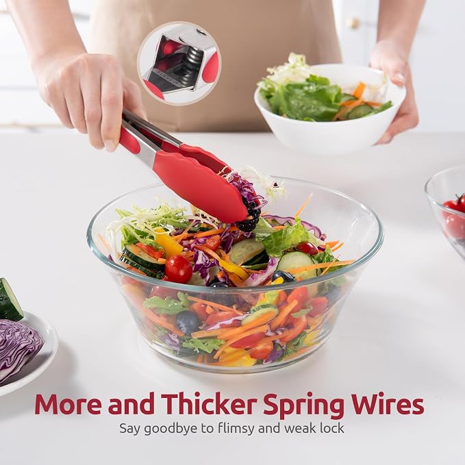 600ºF Heat Resistant Kitchen Tong: U-Taste 7 inch Silicone Cooking Tong - Image 8