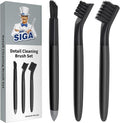 MR.SIGA Grout Cleaner Brush Set, Detail Cleaning Brush Set by MRSIGA