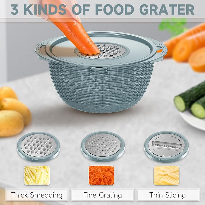 4-1 Strainer with Bowl & Spoons Set - Image 3