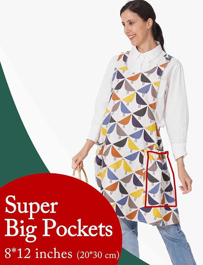 Cozy Adjustable Cross Back Aprons - Image 2