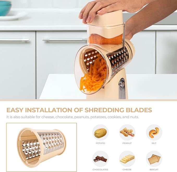 SUSTEAS Rotary Cheese Grater - Image 5