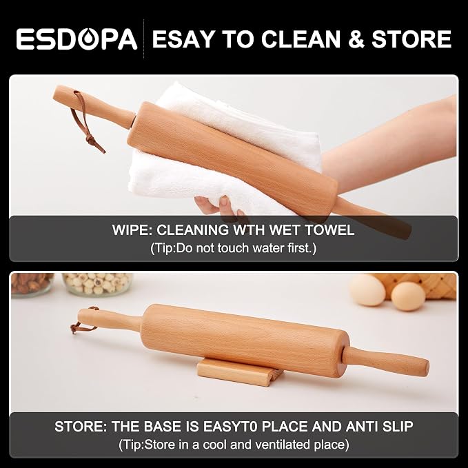 Classic Wood Rolling Pin - Image 5