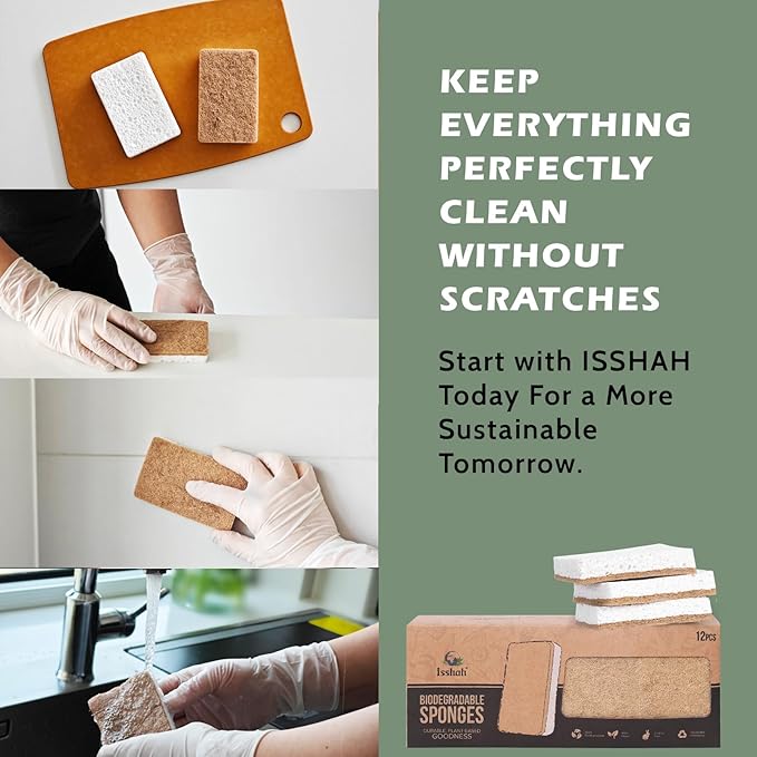Isshah Plant-Based Kitchen Sponges - Image 6
