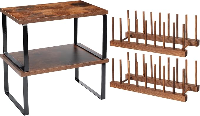 Marsui 4 Pcs Kitchen Organizer Accessories Set Cabinet Organizer Shelf and by Marsui