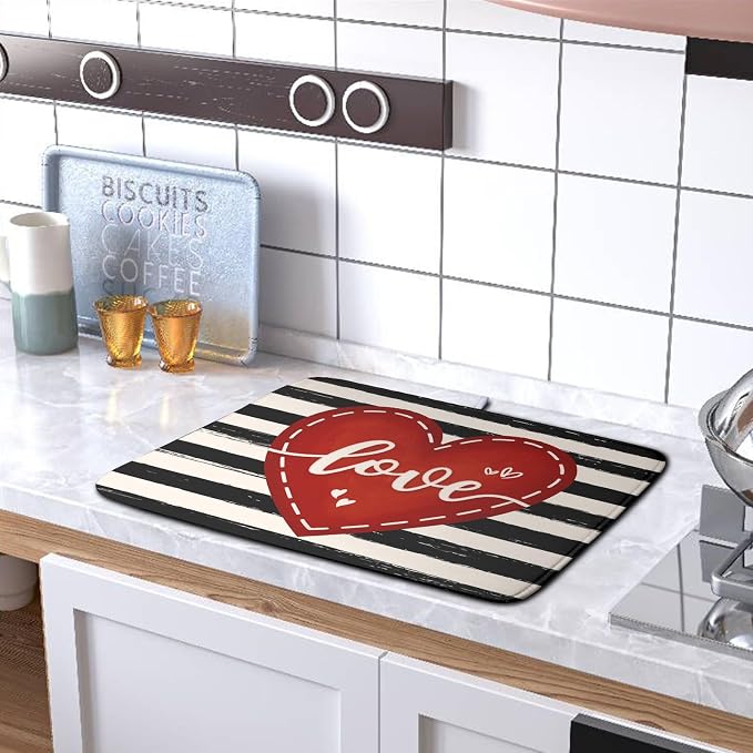Valentine's Day Dish Drying Mat - Image 5