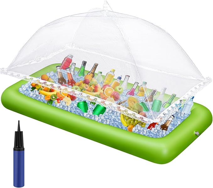 Leitee 3 Pcs Inflatable Serving Bar Kit Includes Salad Buffet Tray by Leitee