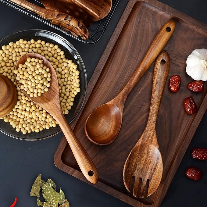 12 Pack Wooden Spoons for Cooking - Image 6