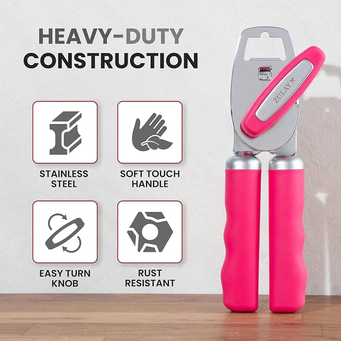 Zulay Kitchen Heavy Duty Stainless Steel Can Opener Manual - Image 3
