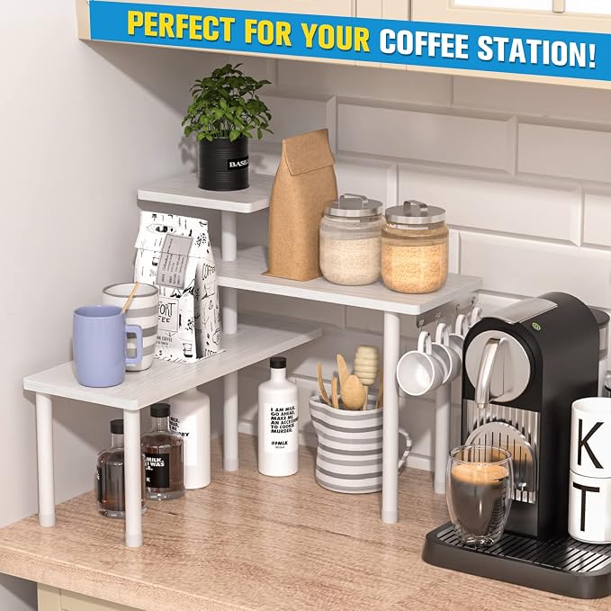 JayRex Bathroom Organizer Countertop Corner Shelf, 3 Tier Moveable Organizer - Image 6