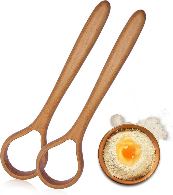 Danish Dough Whisk Set of 2 – 13-Inch Bread Making Tools by Unknown