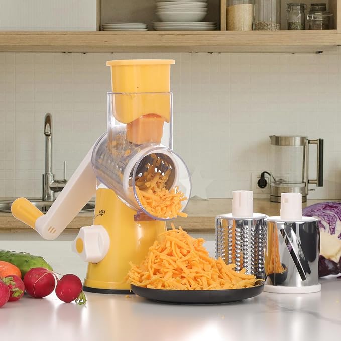 Cambom Rotary Cheese Grater Hand Crank Cheese Shredder - Image 9