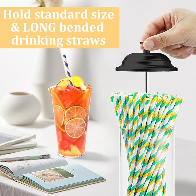 13.5 inch Straw Holder for Standard & Long Bended Size Drinking Straws - Image 2