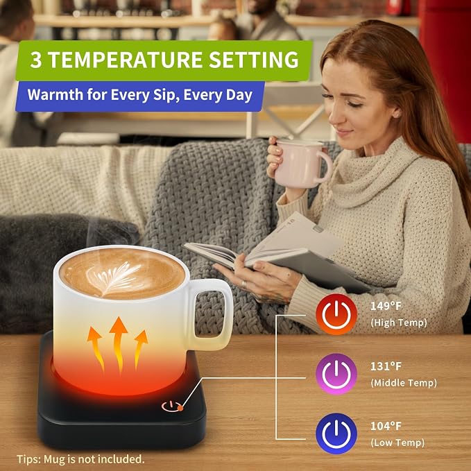 VOBAGA Coffee Mug Warmer for Desk - Image 2