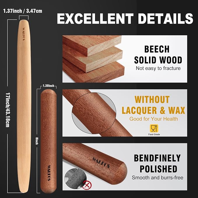 Walfos French Rolling Pin Set - Image 3